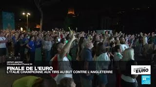 Finale de lEuro2021  lItalie championne dEurope les Anglais déçus • FRANCE 24 [upl. by Eentirb]