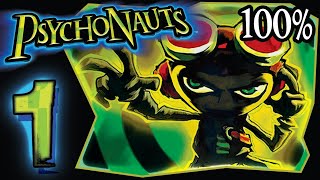 Psychonauts Walkthrough Part 1 PS4 XBOX PC 100 [upl. by Nnylaf]