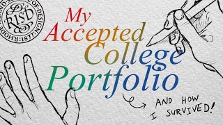 Accepted Art Portfolio  RISD SVA MICA  more [upl. by Doak]