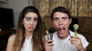 PointlessBlog Does My Makeup Badly  Zoella [upl. by Domini]