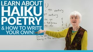 Learn to write poetry THE HAIKU [upl. by Eseuqram]