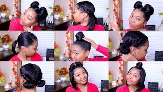 10 QUICK amp EASY HAIRSTYLES  Shoulder Length Hair [upl. by Melodee567]