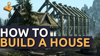 Skyrim Hearthfire DLC  How To Build a House and Find Building Materials [upl. by Okihcim]