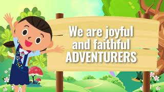 NEW ADVENTURER SONG  We Are Joyful and Faithful Adventurers with Lyrics on Screen [upl. by Ttelrats]