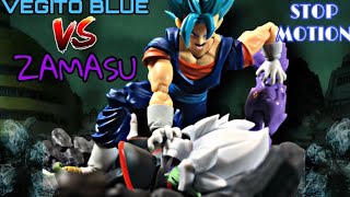 Vegito Blue vs Zamasu Dragon Ball Super DBZ StopMotion [upl. by Meurer]