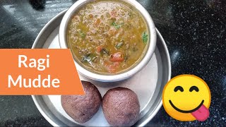 Ragi Mudde Recipe  ರಾಗಿ ಮುದ್ದೆ रागी मुद्दे रेसिपी  Hesarakalu  Hesarakalina Saaru [upl. by Latrice866]