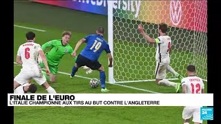 Euro2021  lItalie sacrée aux tirs au but face à lAngleterre • FRANCE 24 [upl. by Ahouh]