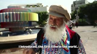 Yaacov Agam at the Dizengoff Fountain  Tel Aviv Israel [upl. by Neirda]