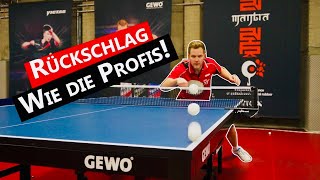 Gefährliche Aufschlagannahme wie Profis  Tischtennis Tricks [upl. by Adnamma]