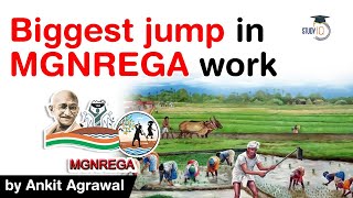 MGNREGA Scheme Explained  New Job Card demand of MGNREGA witnesses biggest jump UPSC IAS [upl. by Ayoral]