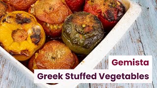 Gemista  Greek Stuffed Vegetables with Rice [upl. by Eanel]