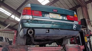 BMW E34 540i Straight Pipe [upl. by Nonnairb]