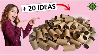 DE 20 MANUALIDADES GENIALES CON ROLLOS DE PAPEL HIGIÉNICO RECICLAJE [upl. by Vish]