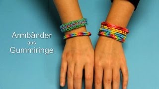 Deutsche Anleitung für Armbänder mit Rubberbands Loom Bands [upl. by Regine]