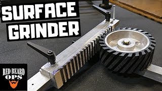 Homemade Surface Grinder Attachment  Want Flat Things [upl. by Alleusnoc887]