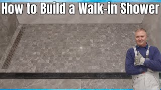 Building a Walkin Shower TUTORIAL [upl. by Eolande329]