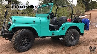 1965 Jeep CJ5 Restoration Full Video [upl. by Tipton875]