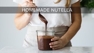 HOW TO MAKE NUTELLA  healthy nutella recipe [upl. by Freberg]