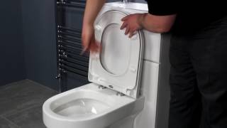 Top Fixing Soft Close Toilet Seat  D Shape [upl. by Skoorb]