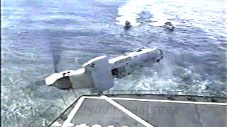 New Footage CH46 Sea Knight Crash on USNS Pecos [upl. by Cawley]