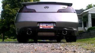 G35 coupe stillen catback exhaust [upl. by Mowbray]