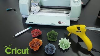 🌼 Como hacer FLORES 3D en CRICUT  TIPS  3d FLOWERS [upl. by Eelesor]