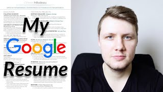 The Resume That Got Me Into Google software engineer resume tips [upl. by Faxon]