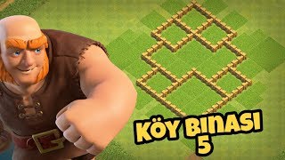 Clash Of Clans  5 Seviye Köy Binası Düzeni  2019 [upl. by Leimad]