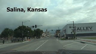 Drive through Salina Kansas on 9th Street [upl. by Aslin646]