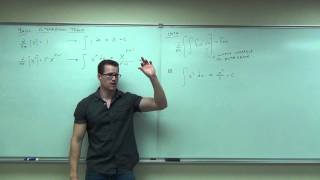 Calculus 1 Lecture 41 An Introduction to the Indefinite Integral [upl. by Marylee21]