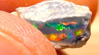 Black Opal BREAKTHROUGH Lightning Ridges Finest Gem [upl. by Rollo944]