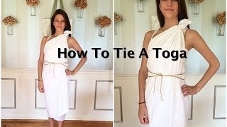 How To Tie A Toga Tutorial [upl. by Grethel]