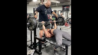 Super Strong Girl Bench Presses 315 Pounds  💪 [upl. by Oigres]