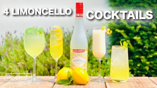 4 LIMONCELLO Cocktails  Cocktail Recipes [upl. by Bivins]