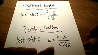 Stats Hypothesis Testing Pvalue Method [upl. by Gustave]