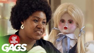 Scary Doll Pranks  Best of Just For Laughs Gags [upl. by Farlie]