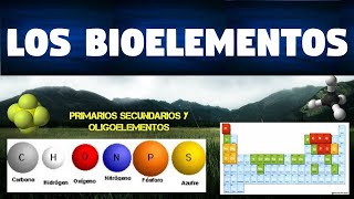 TODO SOBRE LOS BIOELEMENTOS  CLASIFICACIÓN Y FUNCIONES  CARACTERISTICAS [upl. by Anoid100]