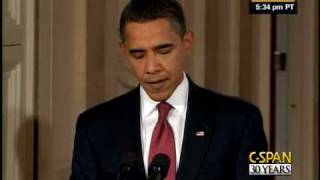 Pres Obamas First Press Conference [upl. by Ecille]