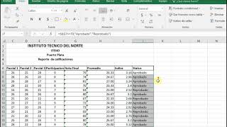 Reporte de Calificaciones en Excel [upl. by Johnette]