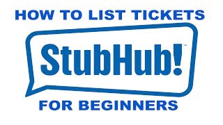 How to sell list Tickets on Stubhub [upl. by Ettevy]