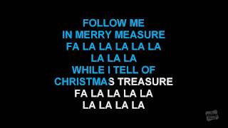 Deck The Halls in the style of Traditional karaoke video with lyrics [upl. by Cowey]