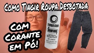 Como tingir roupas usando corante em pó [upl. by Anatak]