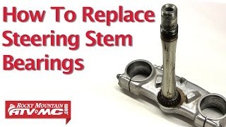 Motorcycle Steering Stem Bearing Replacement [upl. by Salli]