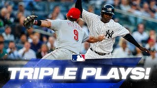 Recent MLB Triple Plays  MLB Highlights [upl. by Freida]