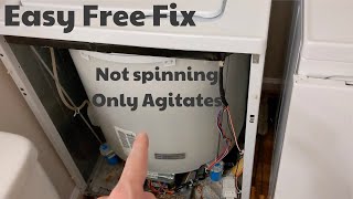 Washer not spinning only agitates FIX [upl. by Hsekin]