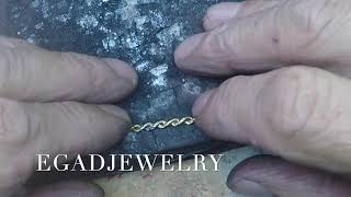 HOW TO SOLDER A HOLLOW ROPE CHAIN BACK TOGETHER CORRECTLY [upl. by Aiuqet183]