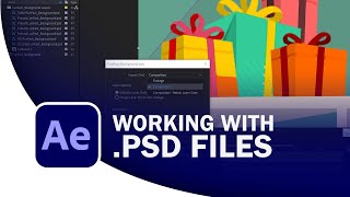 Importing amp Animating Photoshop PSD Files in After Effects [upl. by Arinayed]