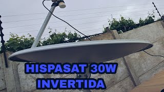 HISPASAT 30W Antena invertida [upl. by Vito]