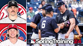 New York Yankees vs Philadelphia Phillies  Spring Training Highlights  31824 [upl. by Andonis]