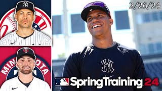 New York Yankees vs Minnesota Twins  Spring Training Highlights  22624 [upl. by Eleen143]